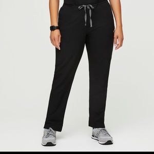 Figs black yola skinny scrub pants